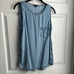 Adorable chambray tank top